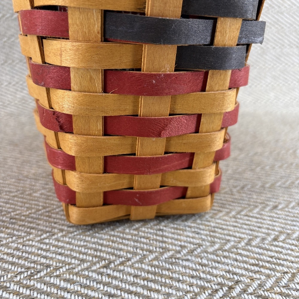 Longaberger 25th Anniversary Flag Basket with Liner & Protector - Picture 4 of 10